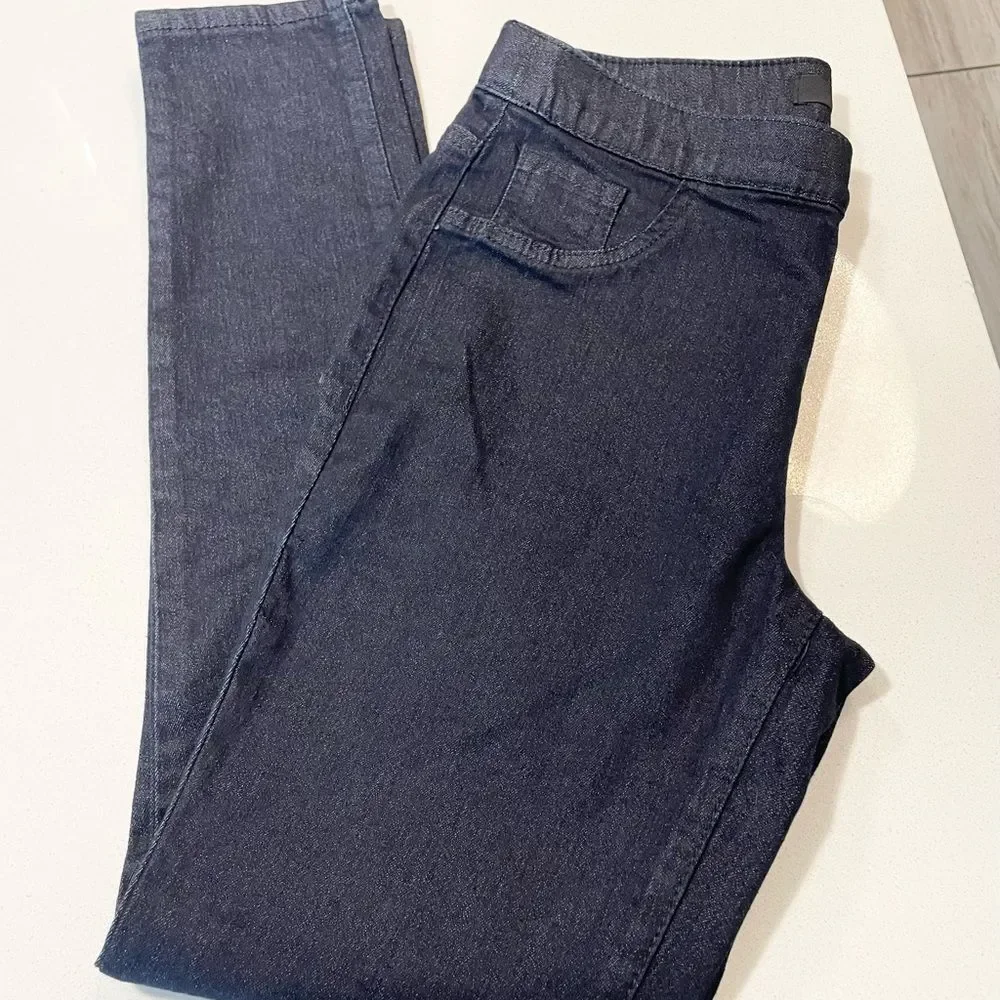 1822 Denim Dark Wash Pull-On Jeggings Stretchy Comfort Fit Pants size 4